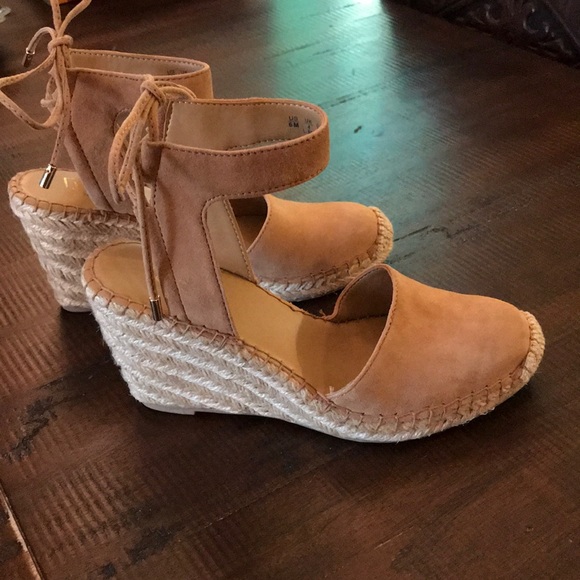 LNIB~ Franco Sarto Mariska Suede Espadrille Wedges - Picture 3 of 8